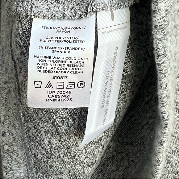 New Lou & Grey for Loft Gray Dress Medium Signature Soft Jersey Knit Cowl Neck - Picture 7 of 12